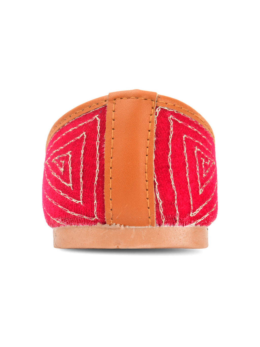 Desi Colour Women Indian Ethnic Footwear-Velvet Pink