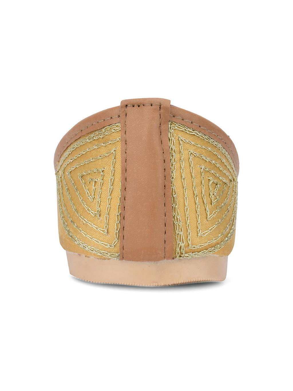 Desi Colour Women Indian Ethnic Footwear-Gold Multi