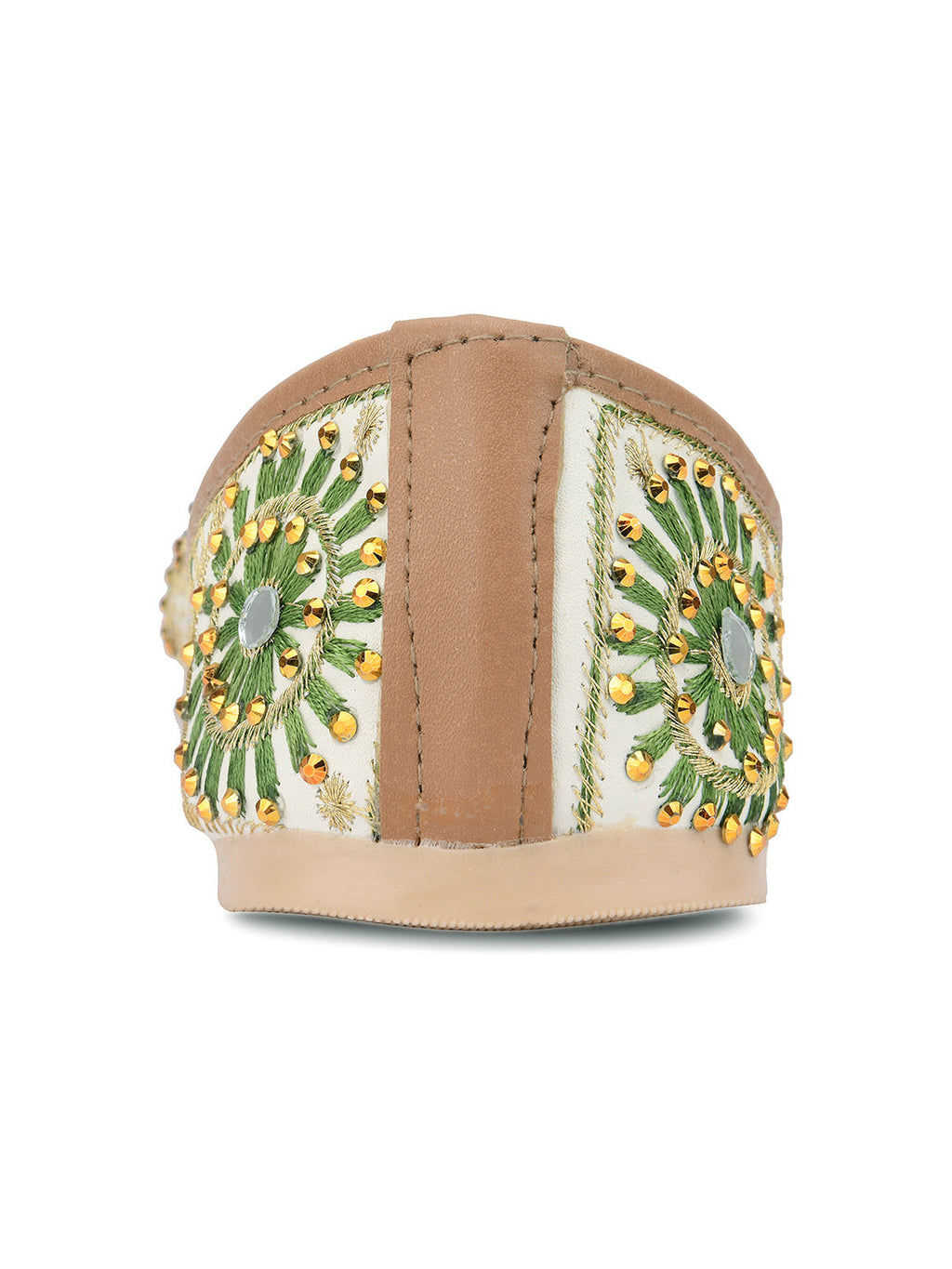 Desi Colour Women Indian Ethnic Footwear-Mini Dabka-Mirror Jarkan 4