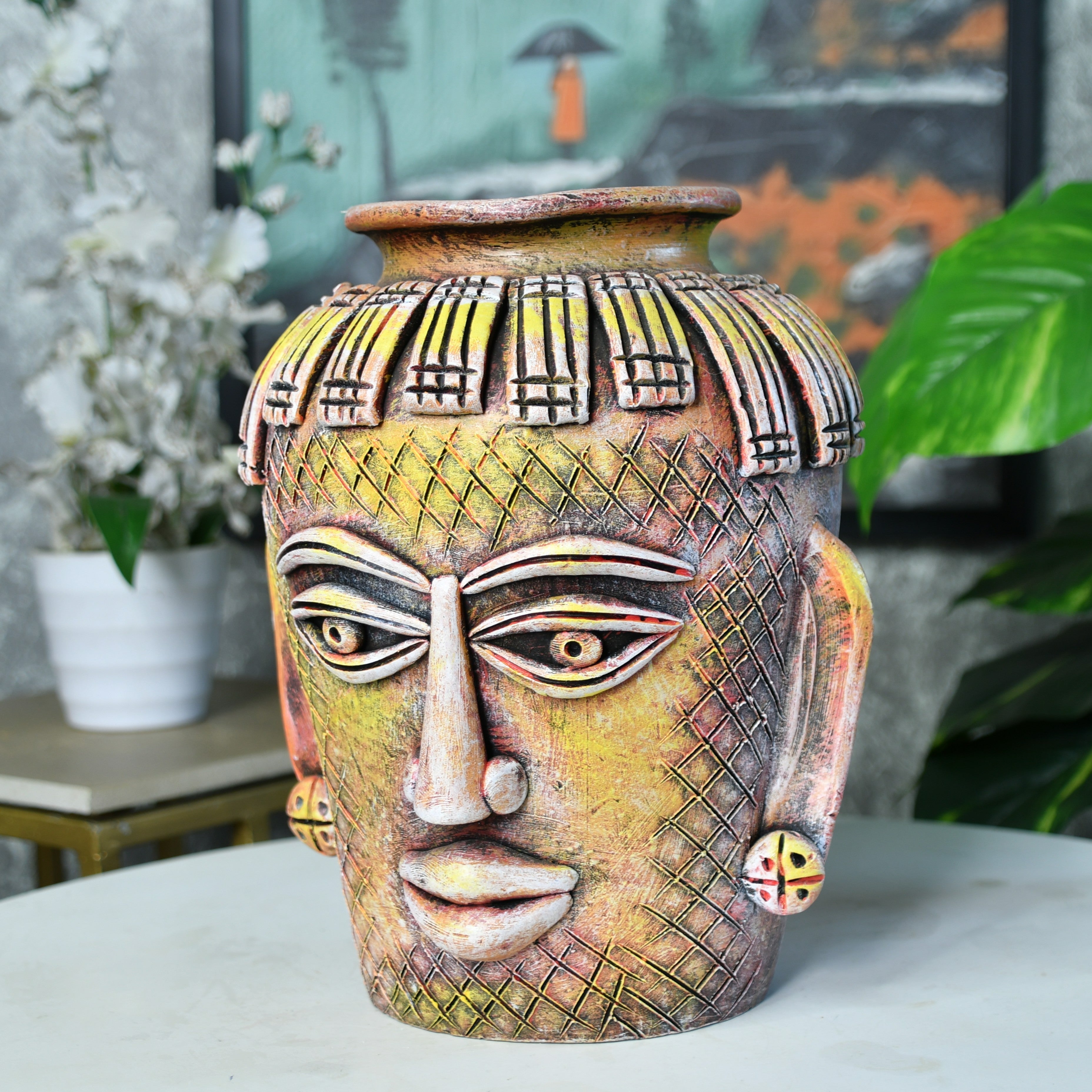 Sowpeace Terracotta Tribal Effigy Bloom