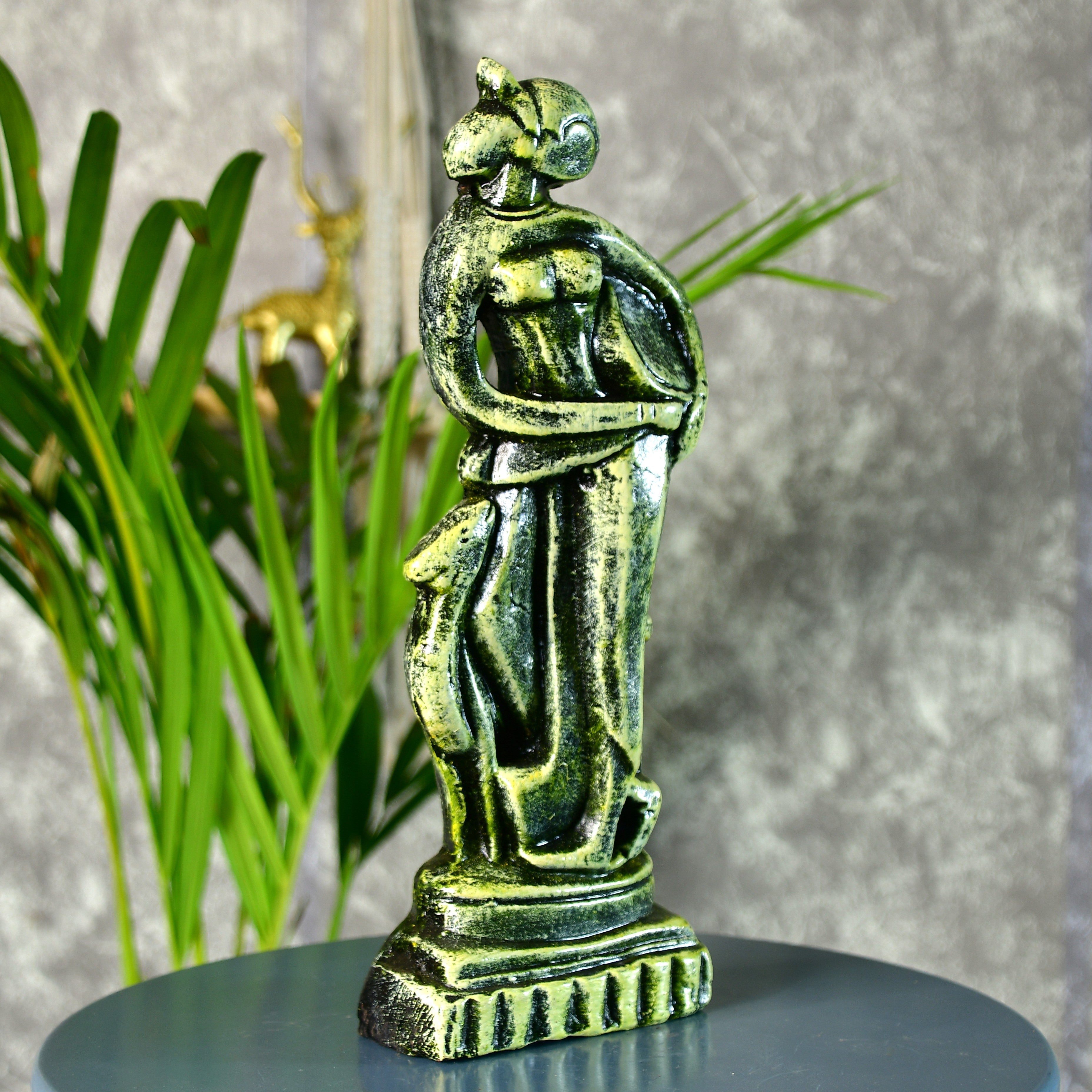 Sowpeace Premium Terracotta Abstract Lady with Deer Tabletop