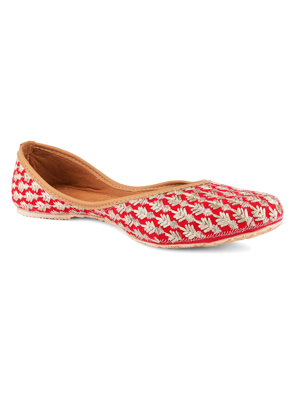 Desi Colour Women Indian Ethnic Footwear-Ruby by DC