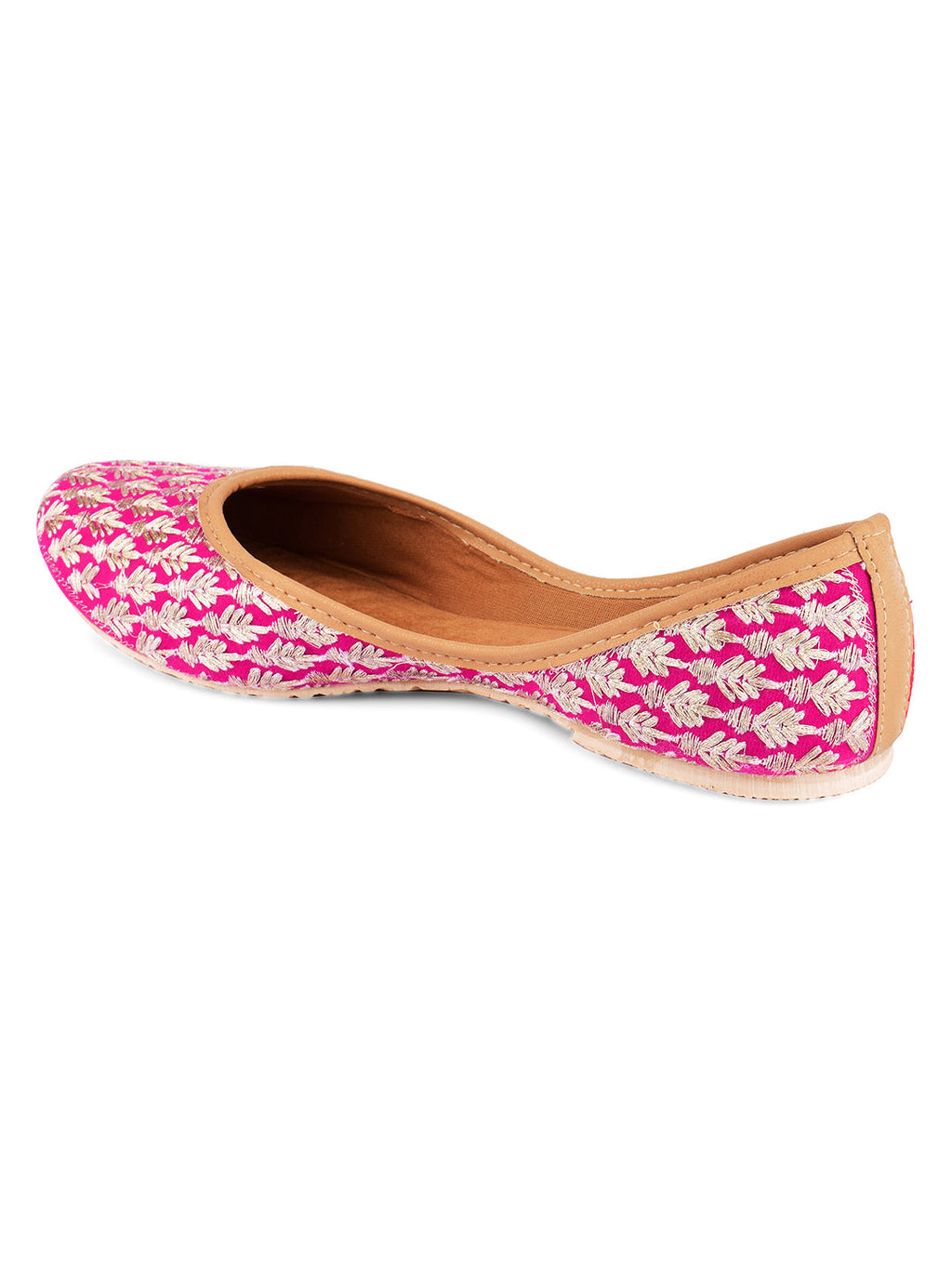 Desi Colour Women Indian Ethnic Footwear-Pinky
