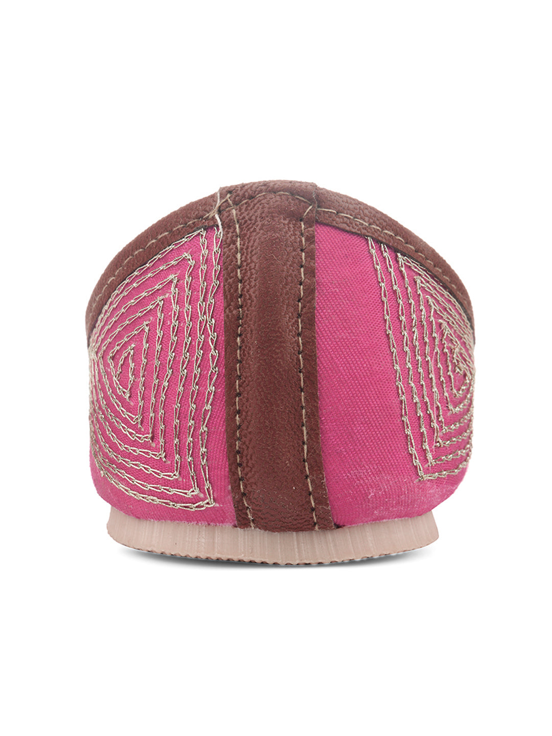 Desi Colour Women Indian Ethnic Footwear-TPR-Pink Lines
