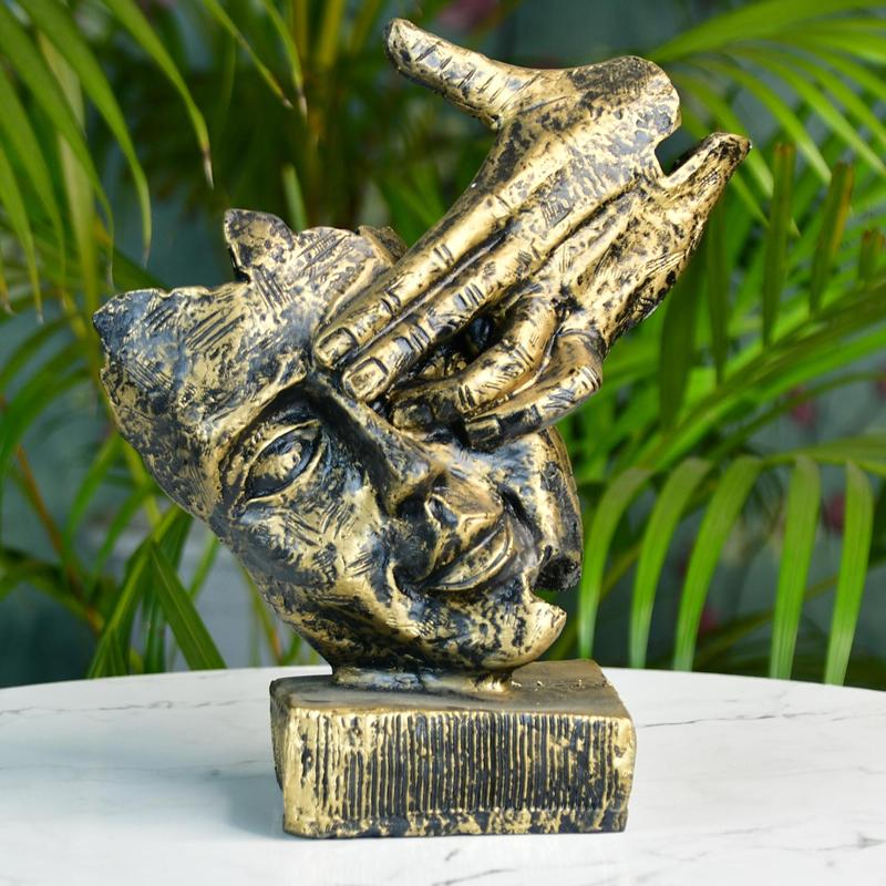Sowpeace Resin Hand/on/Face Sculpture – Trendy Home Decor Accent & Unique Gift Idea
