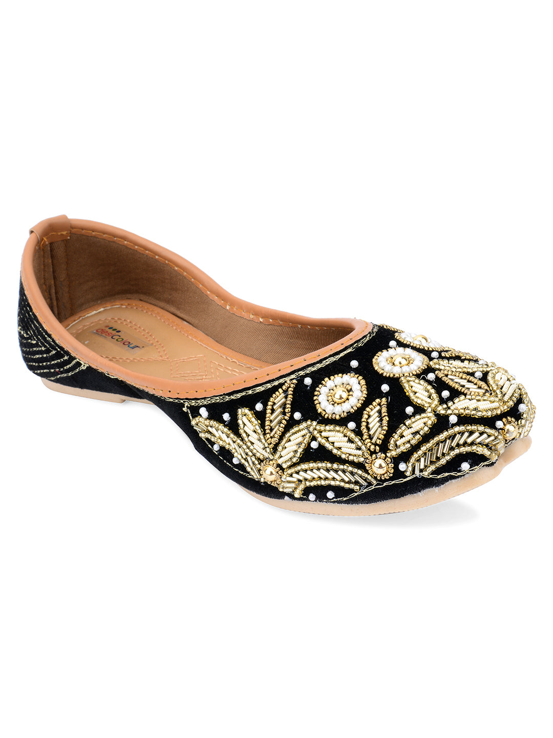 Desi Colour Women Indian Ethnic Footwear-Velvet Wedding-7