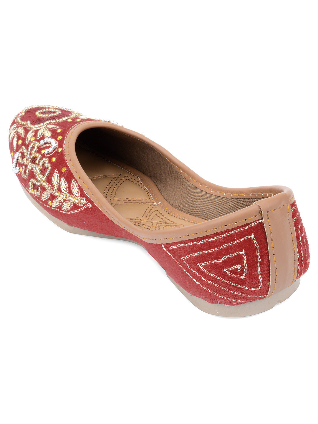Desi Colour Women Indian Ethnic Footwear-Velvet Wedding-5