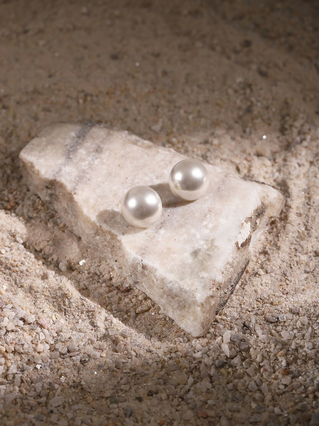 Pearl Studs (20 MM)- Ruby Raang