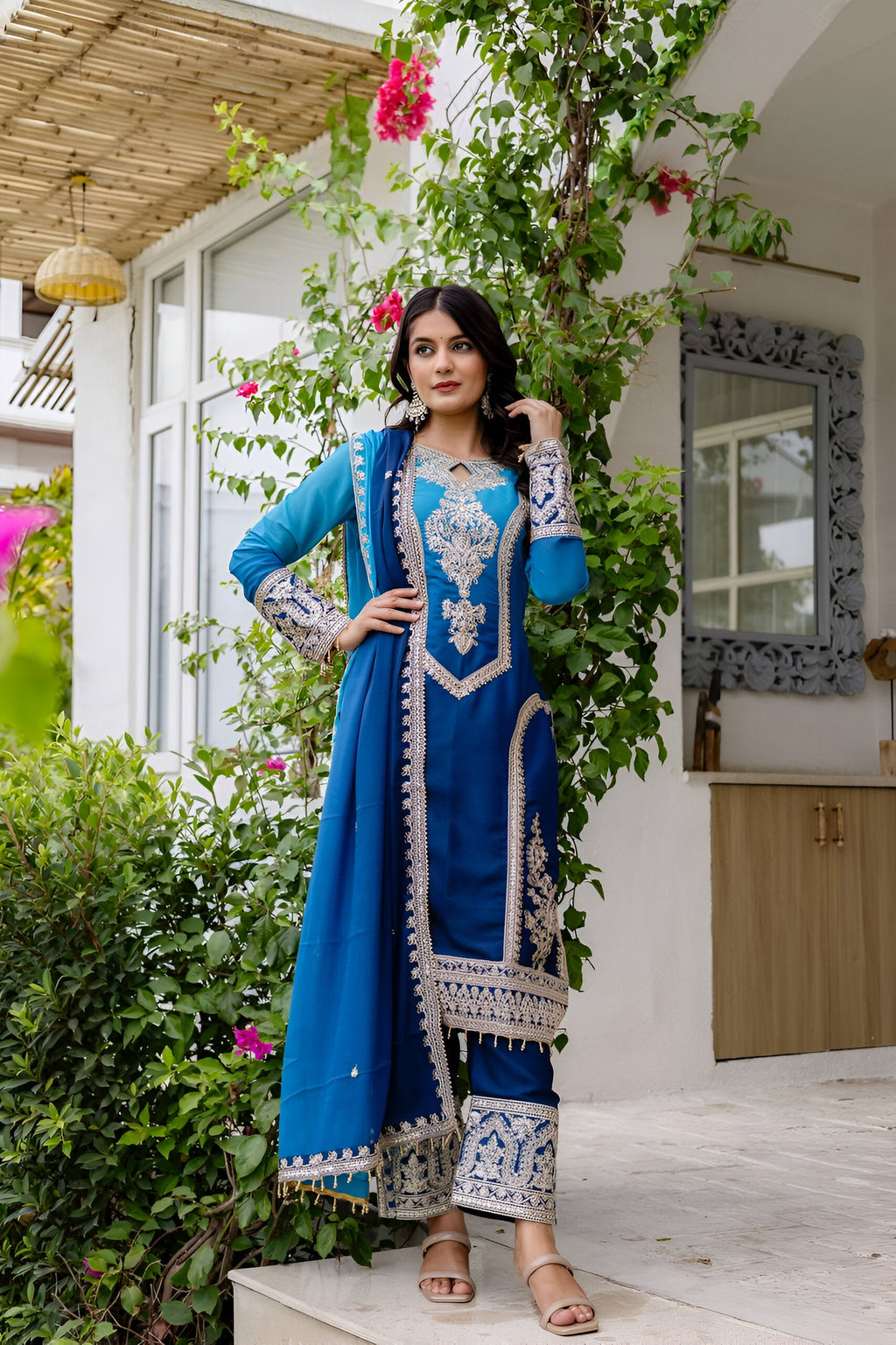 Lehenga Mart Designer Salwar Suit for Women or Girls - Royal Blue