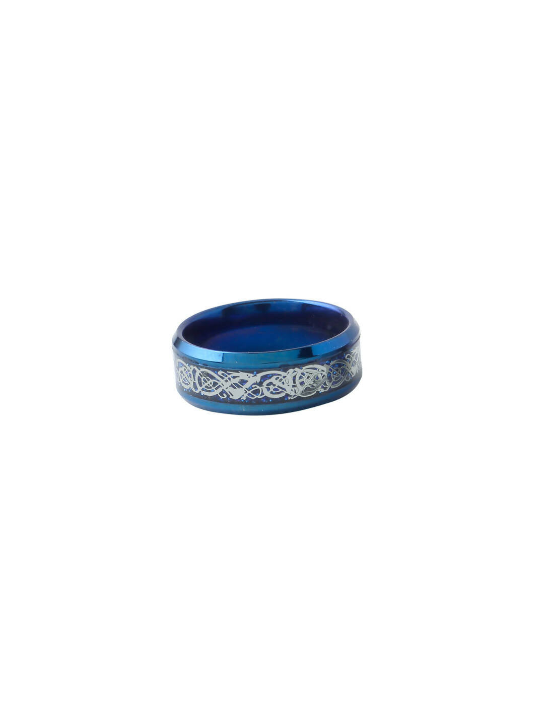 NVR Men's Rhodium-Plated Finger Ring