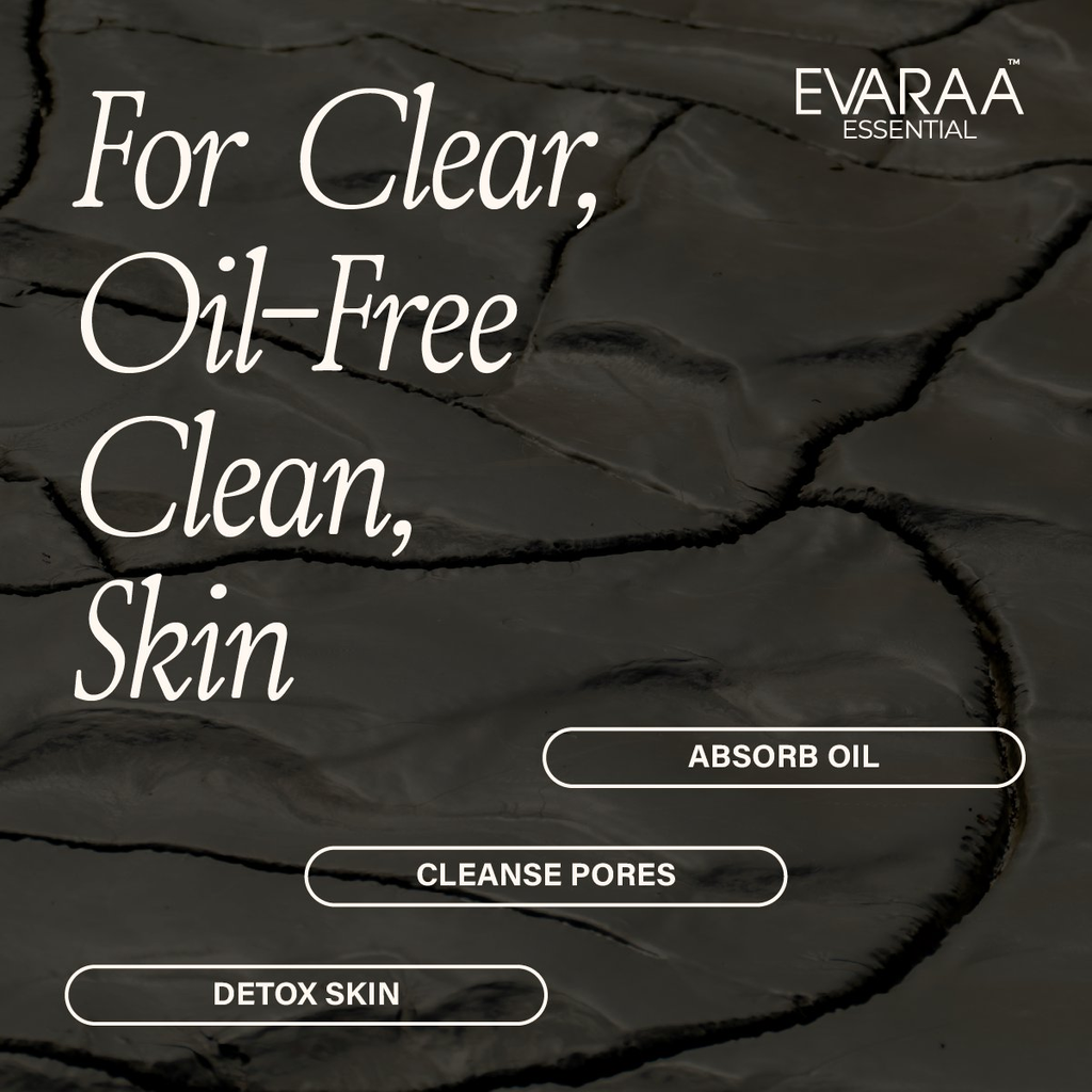 Evaraa Essential Dead Sea Mud and Charcoal Face Mask