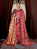 Aayaa Designer Winter Collection Printed Saree With Shawl - Multi Color