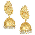 Joban Fashion Women Matte Gold Brass Jhumka