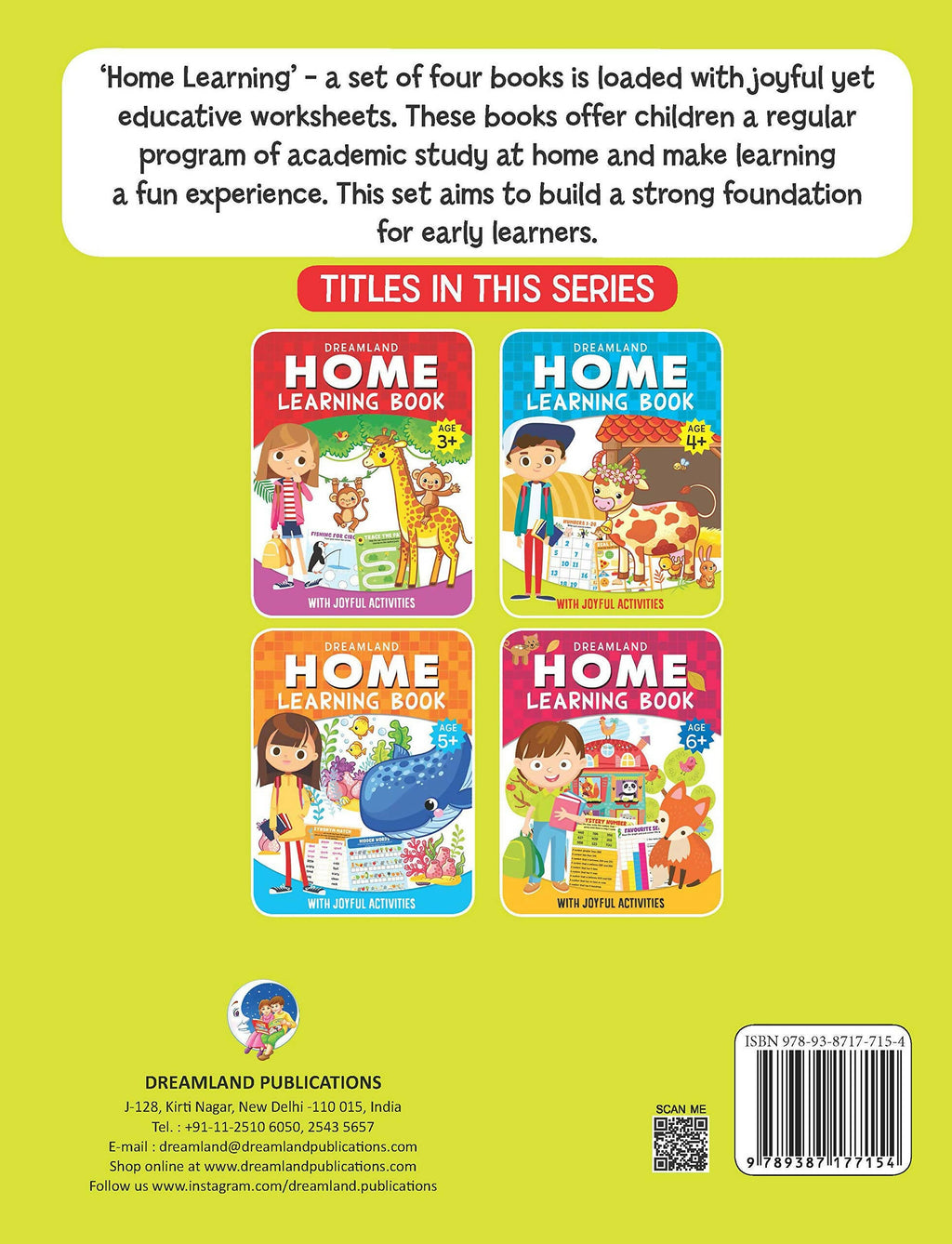 Dreamland Home Learning Book With Joyful Activities - 4+ : Children Interactive & Activity Book