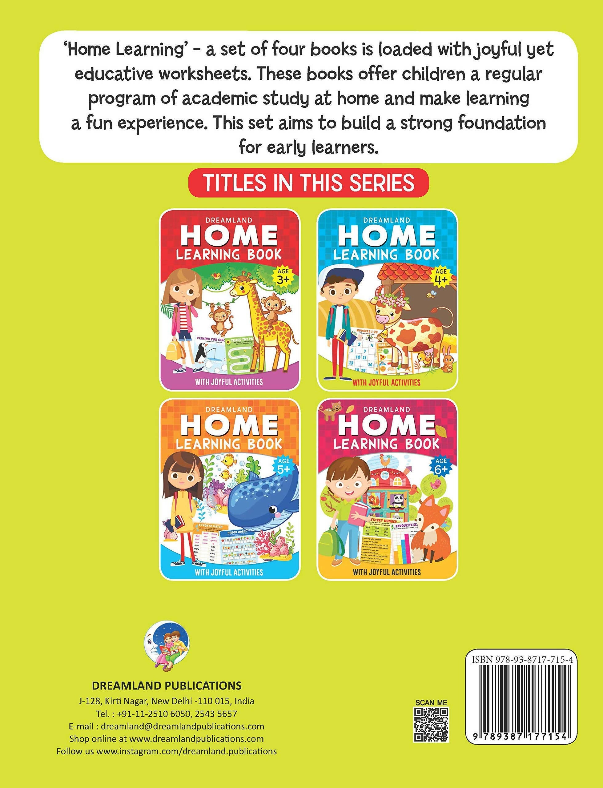 Dreamland Home Learning Book With Joyful Activities - 4+ : Children Interactive & Activity Book