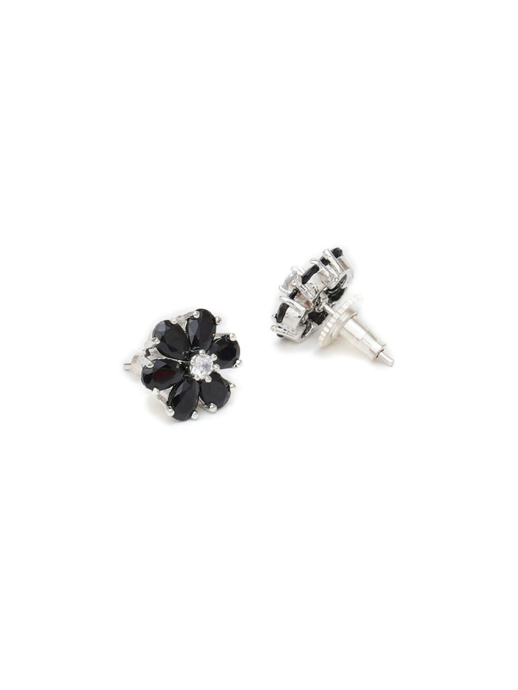 stone stud (Black and white) - Ruby Raang