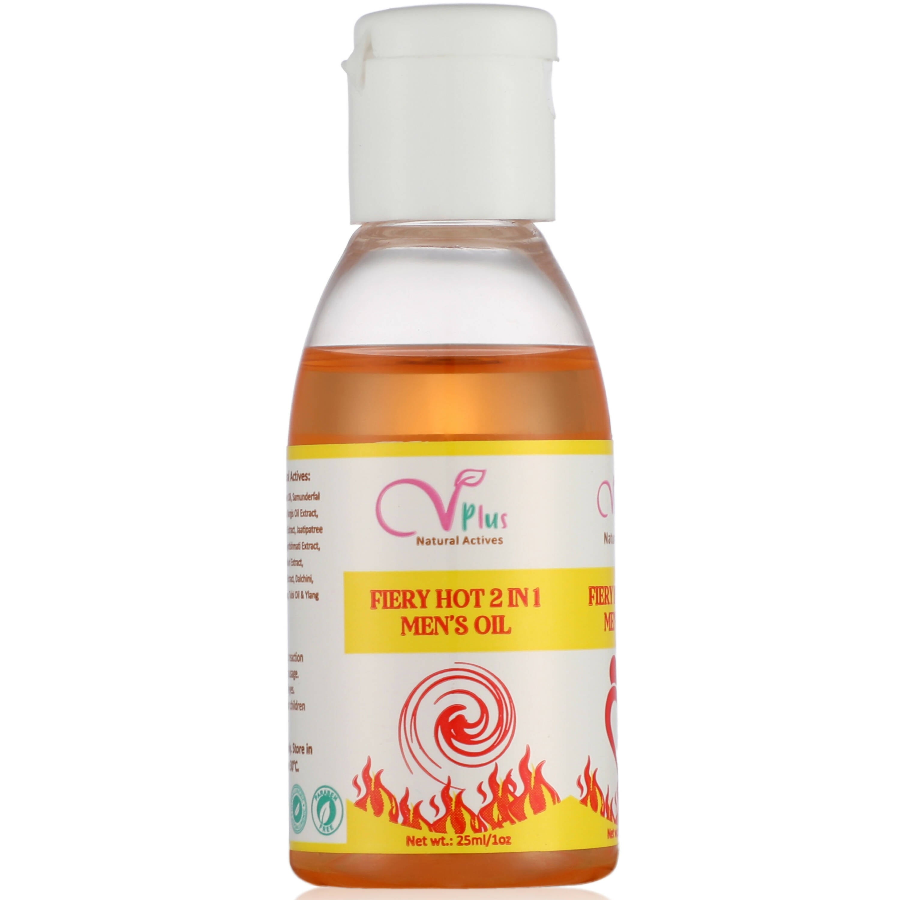 Vigini Plus Natural Actives Fiery Hot Men's Performance Lubricant Delay Oil
