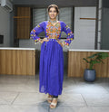 Vastranavya Blue Navratri Special Kutchi Work with Gota Patti & Mirror Work Kurti