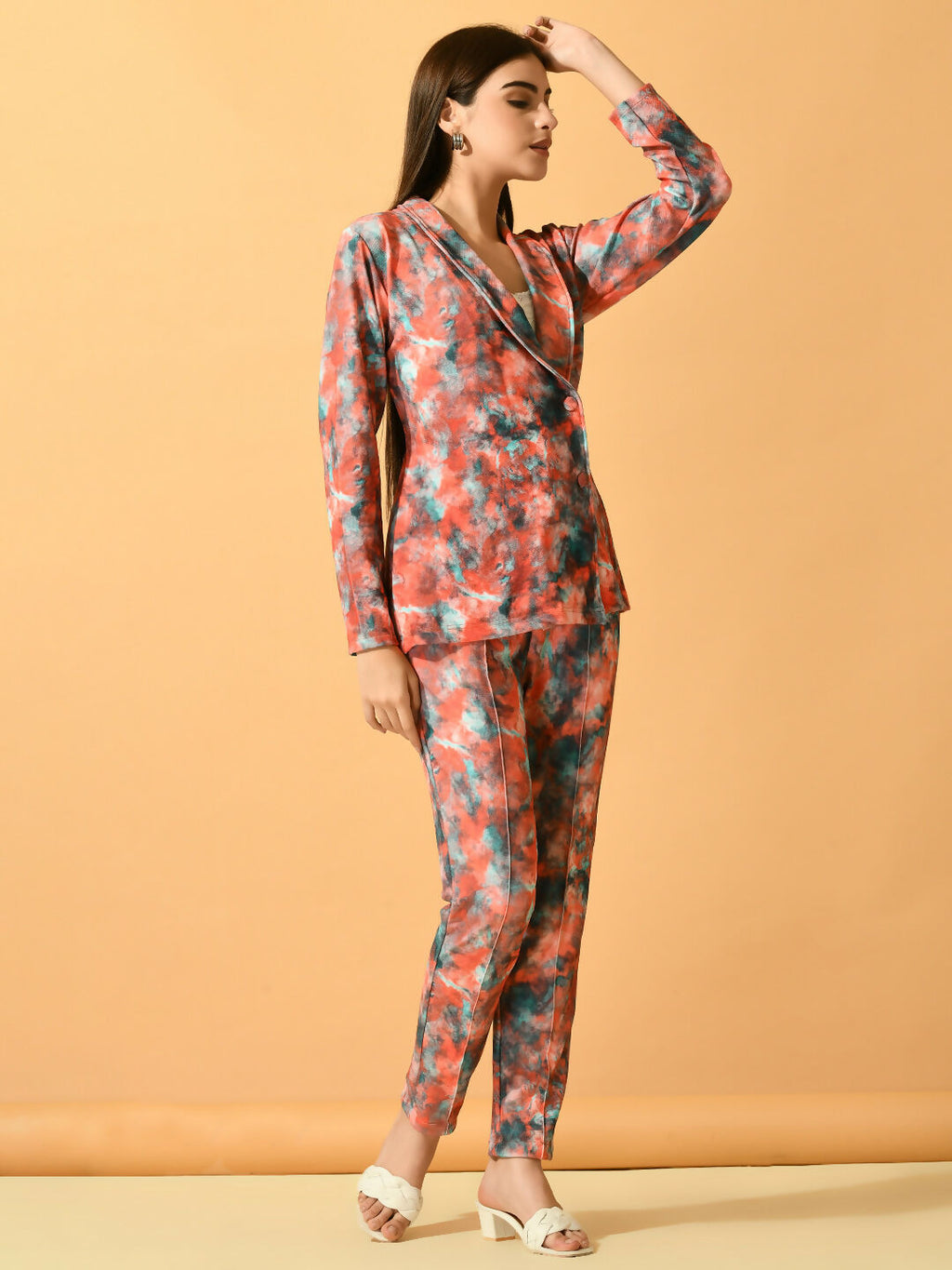 Myshka Women's Multi Printed Ombre Jacket