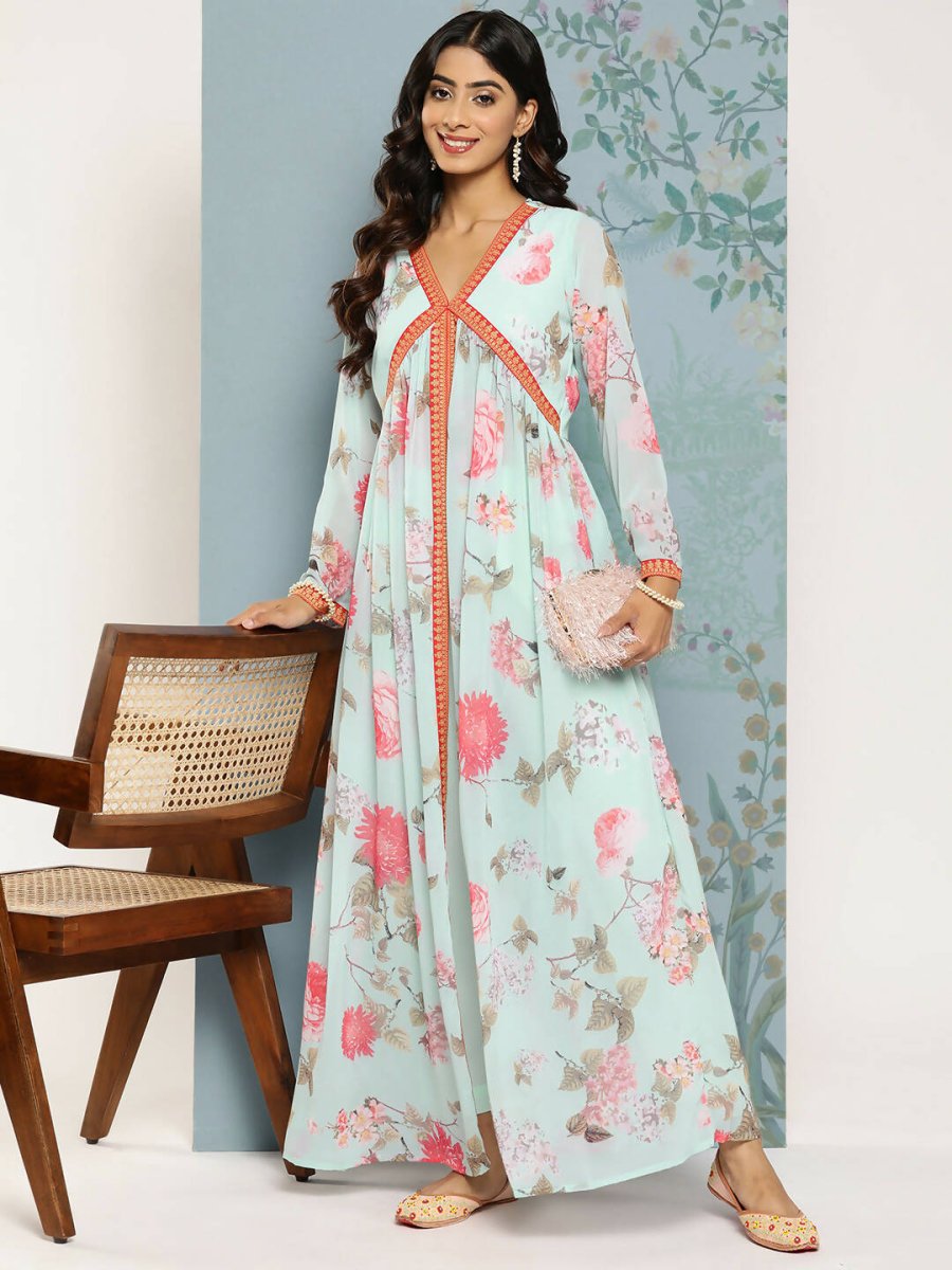 Ahalyaa Women's Traditional wear Kurta Set - Blue