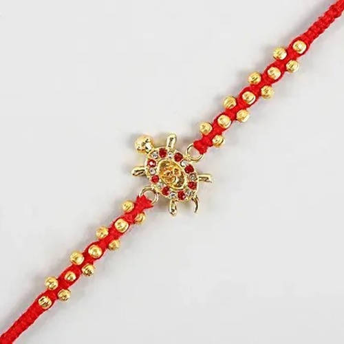 Meru Designer Rakhi And Cashew Jar