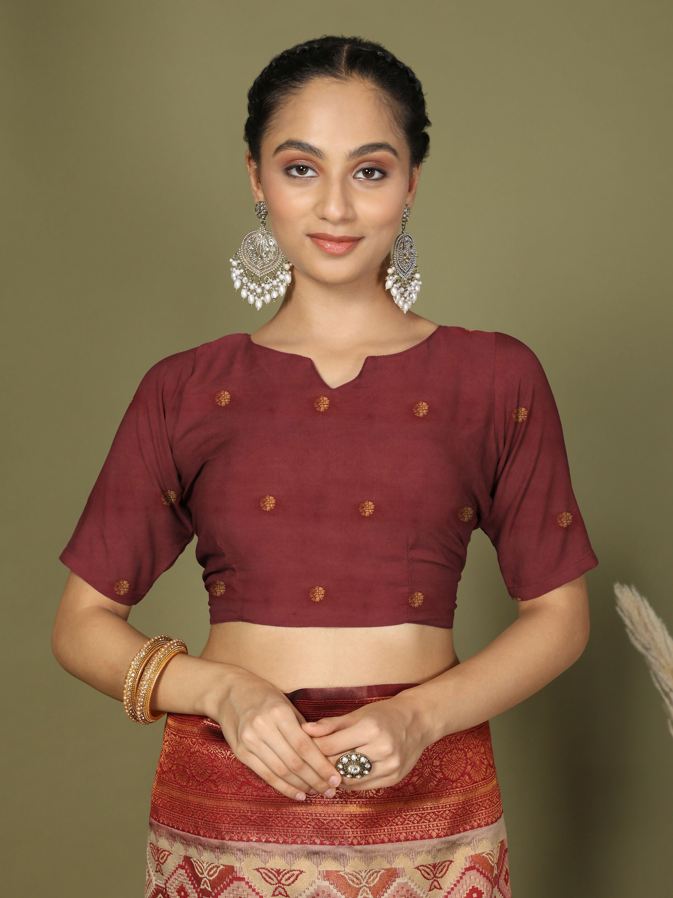 Shree Shyam Fashion Lichi Silk Cream Saree