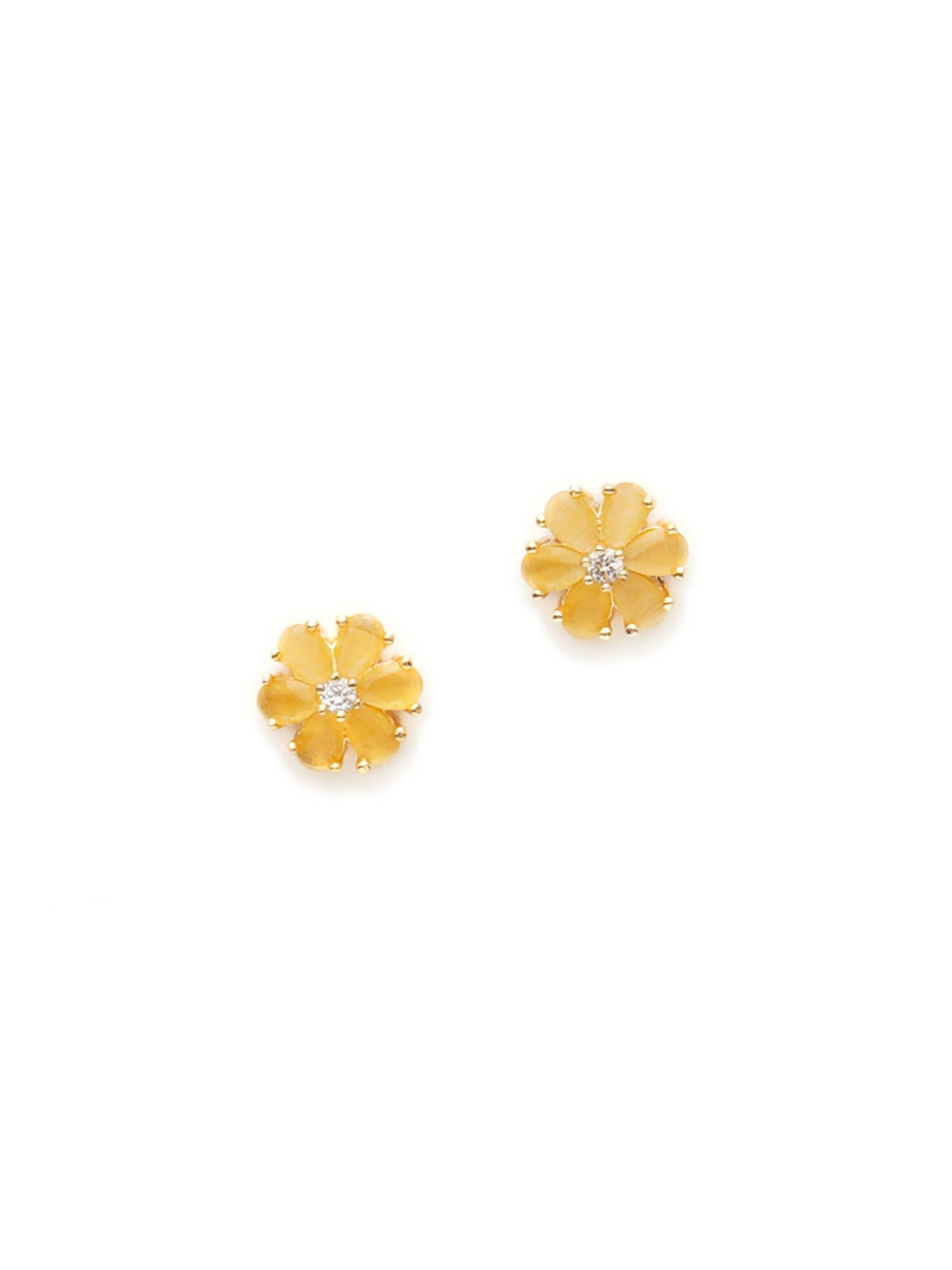stone stud (yellow) - Ruby Raang