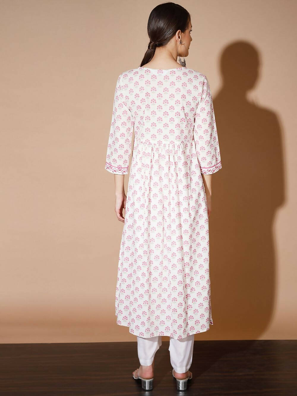 Myshka Women Lavender Printed Kurtas