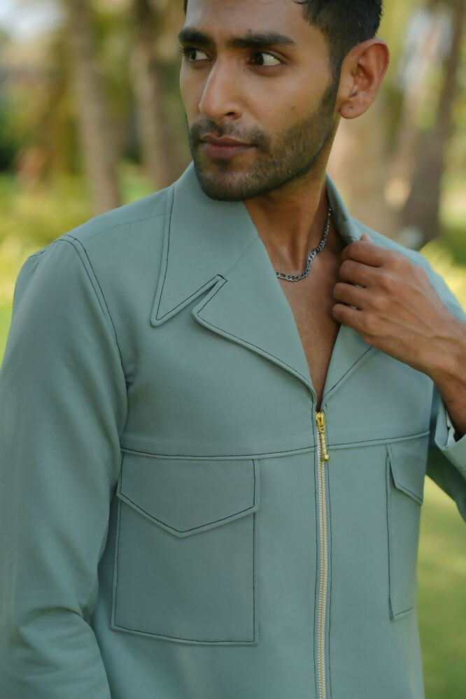 Sandrift Olive Shacket by Hilo Design
