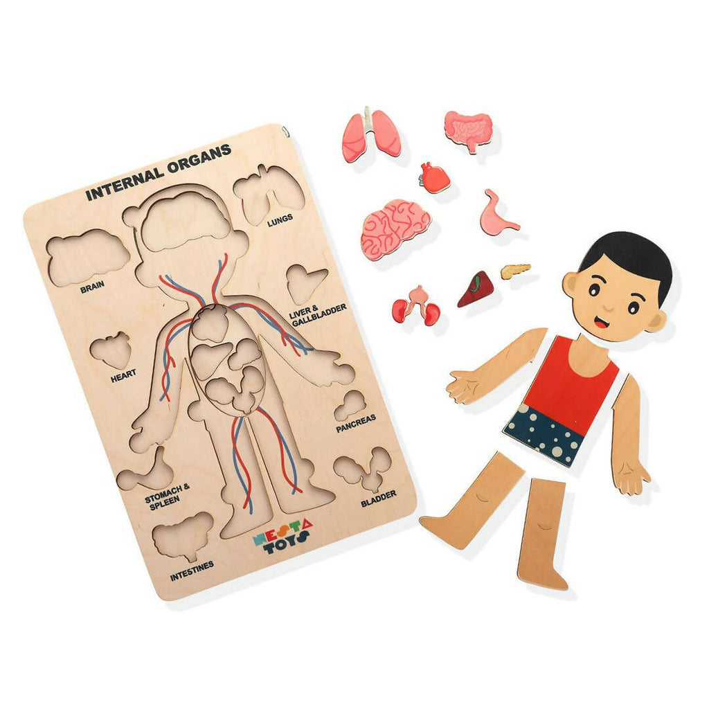 Nesta Toys Human Body | Internal Organs Wooden Puzzle