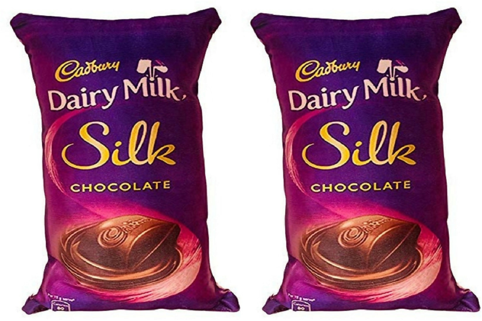 Unique Fashion Pack of 2 Microfibre Filled Reversible Cushion For Kids - 2 Silk