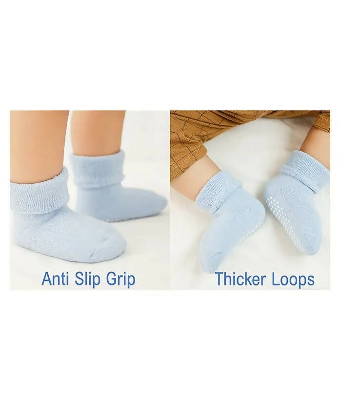 AHC Baby Socks Cotton Breathable Anti Skid Thick Warm Kids Socks