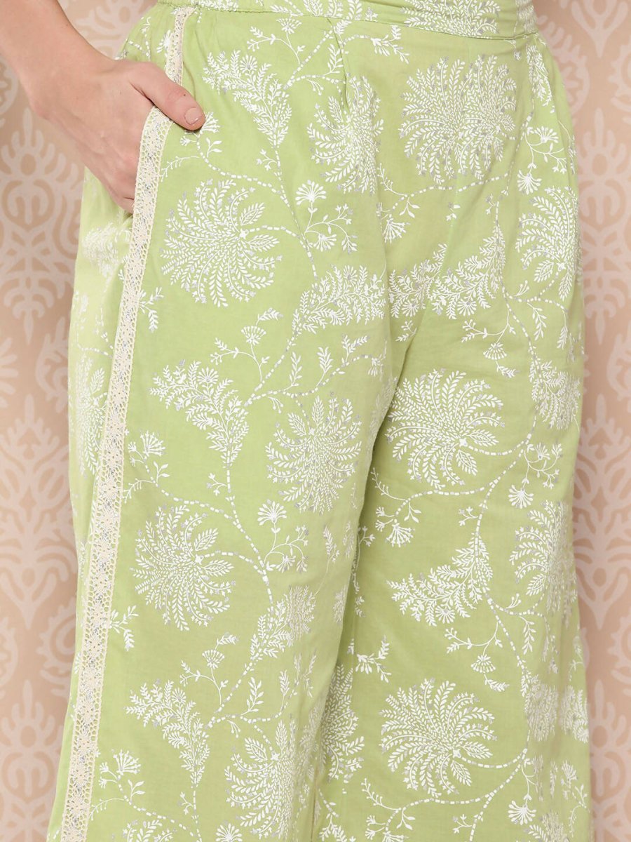 Ahalyaa Women's Traditional Wear Co-ods - Pista Green