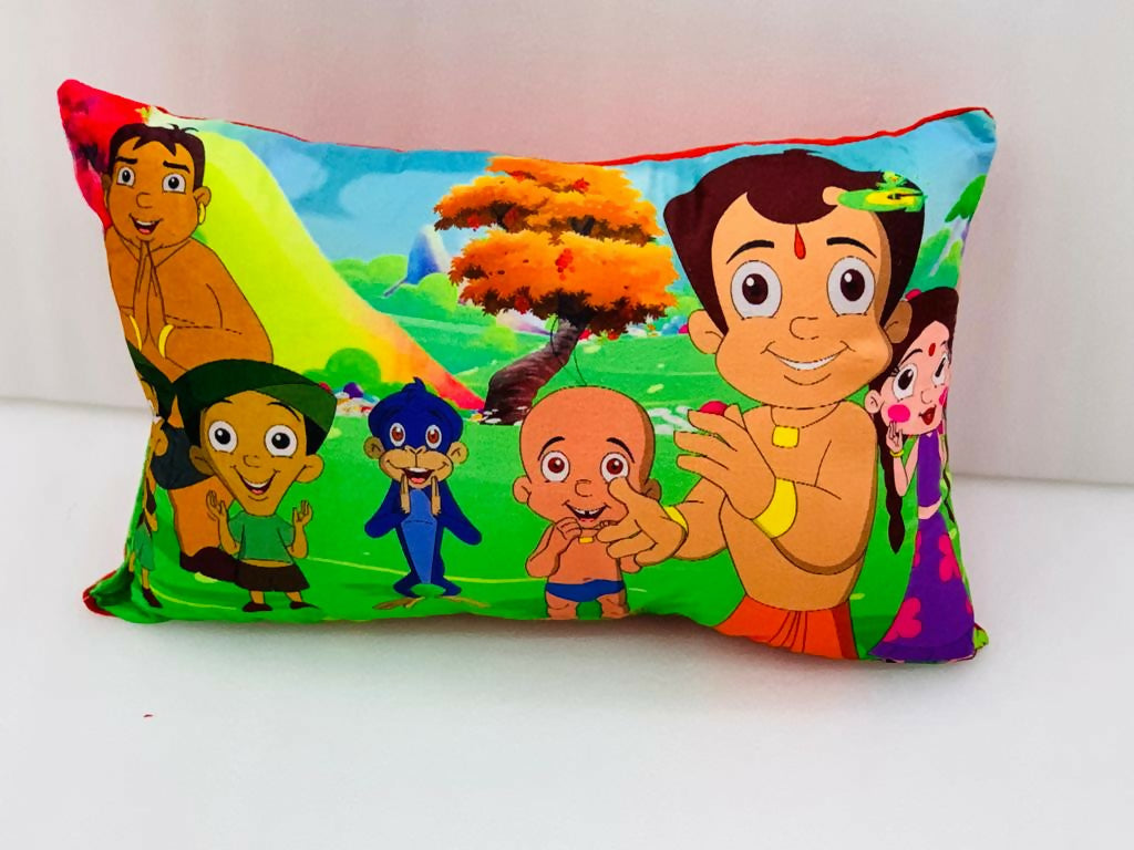 Unique Fashion Microfibre Filled Cushion For Kids - Chota Bheem Tree