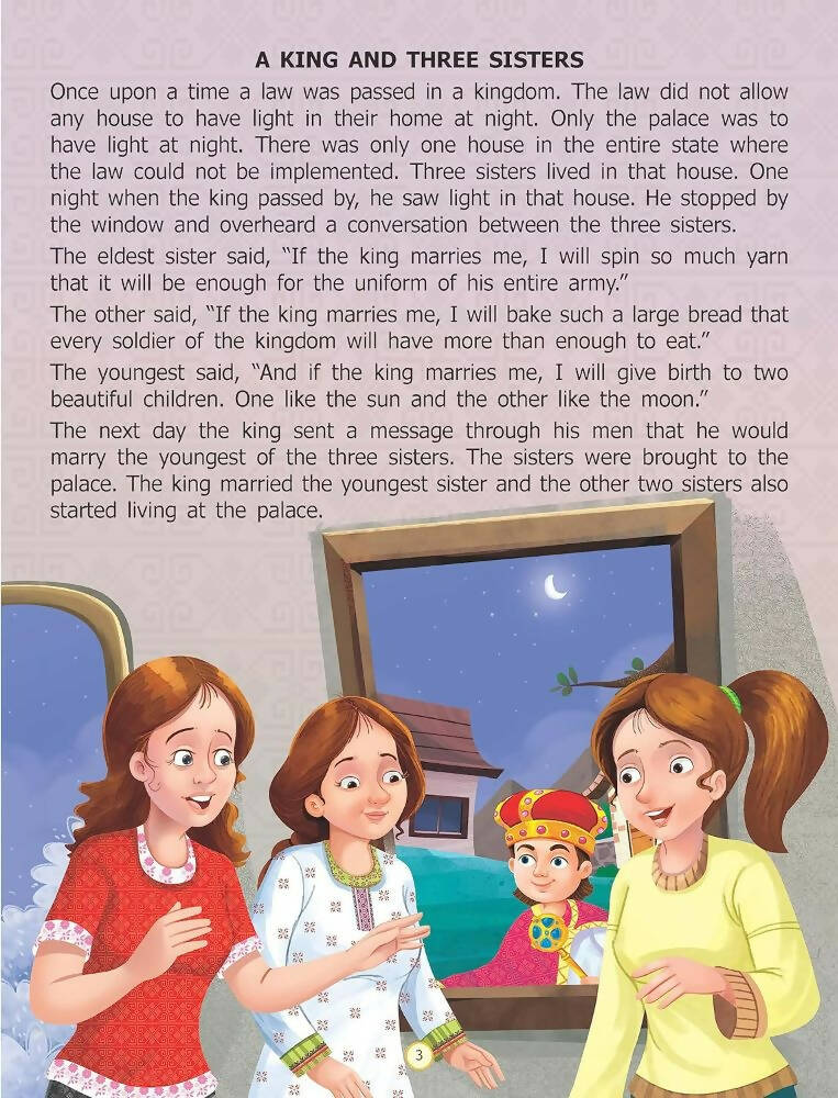 Dreamland The King and Three Sisters - Around the World Stories for Children Age 4 - 7 Years