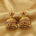 JS Fashion Antique Rajwadi Lotus Top Designer Jhumka Earrings for Women & Girls