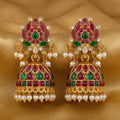 JS Fashion Traditional Rajwadi Lotus Design Jhumka Earrings for Women & Girls