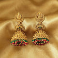 JS Fashion Rajwadi Polish Traditional Temple Earrings for Women & Girls