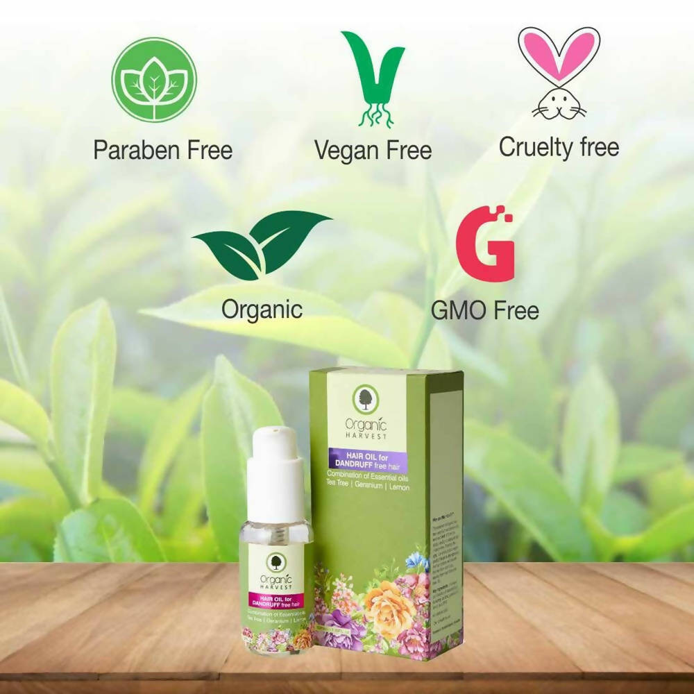 Organic Harvest Hair Oil for Dandruff Free Hair