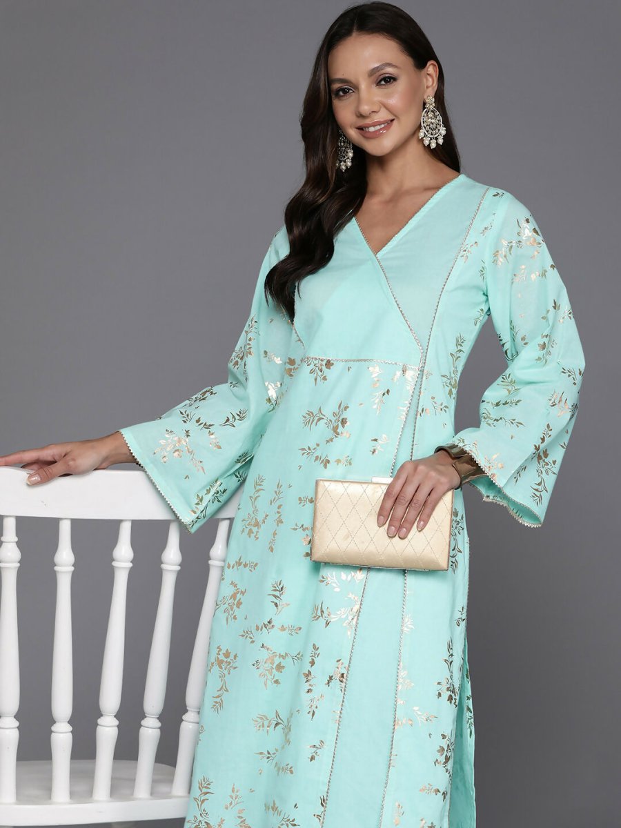 Ahalyaa Women's Traditional wear Kurta Set - Summer Blue