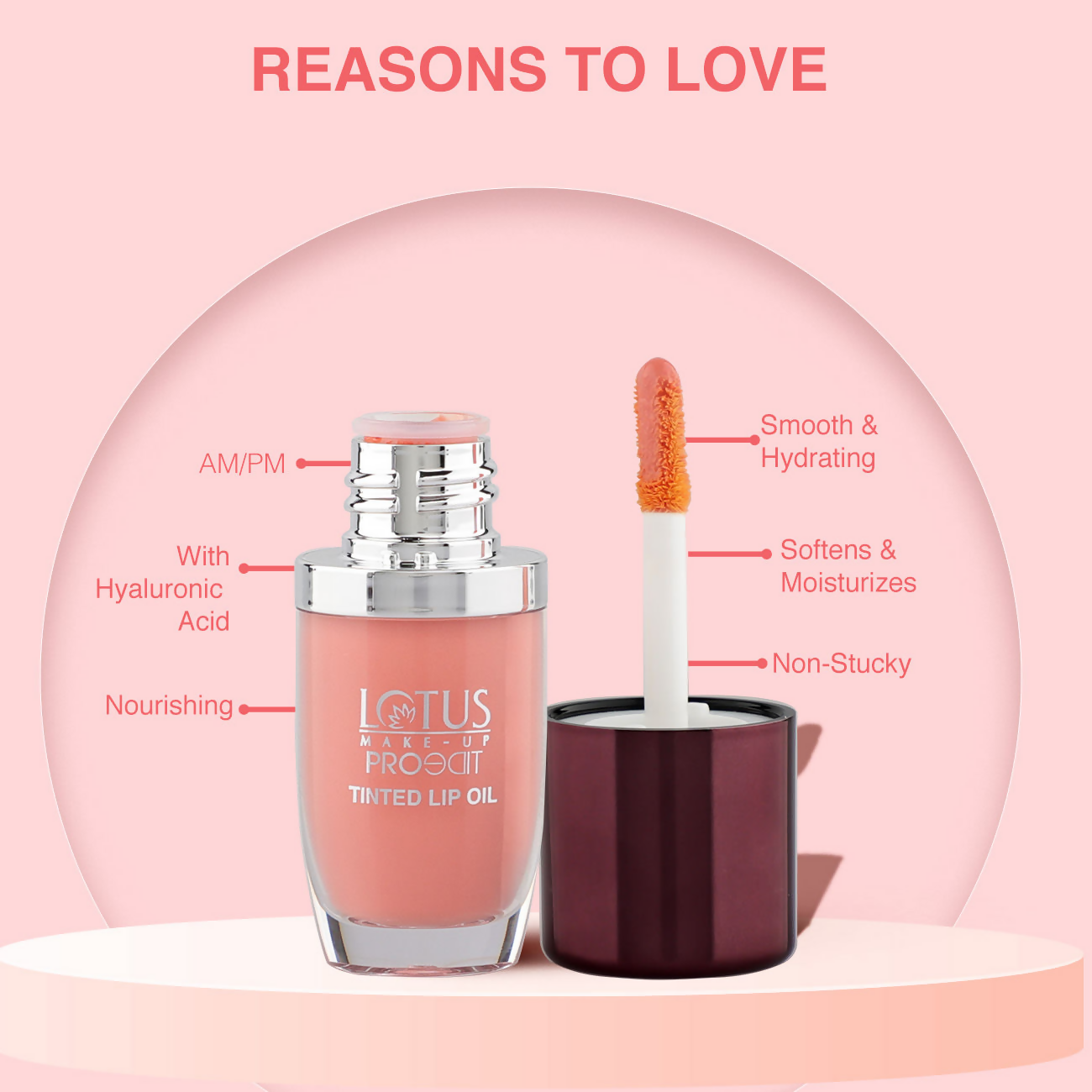 Lotus Make Up Proedit Tinted Lip Oils - Peach