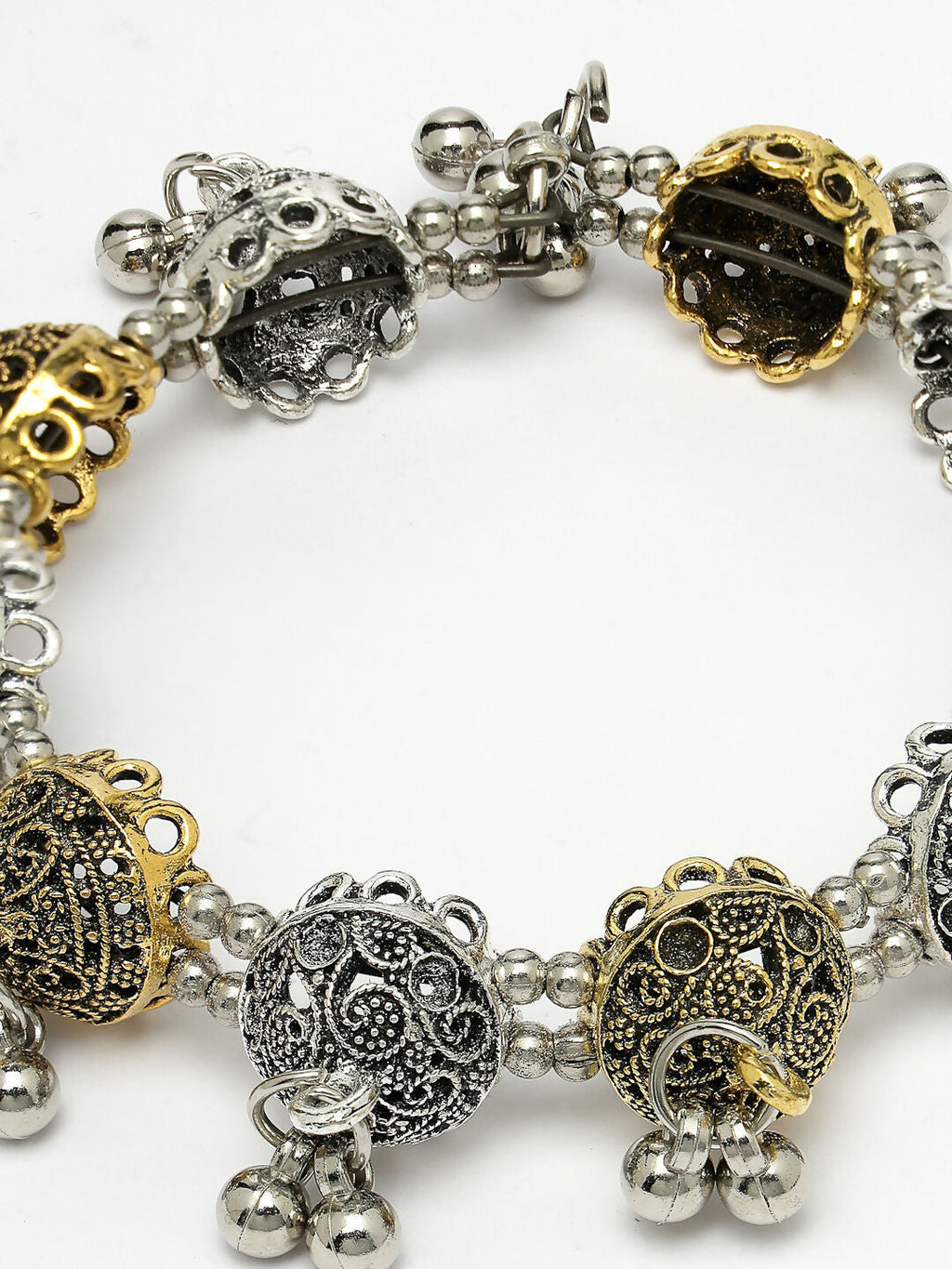 NVR Women's Gold-Polished Stylish Latest Design Multicolor Bracelet