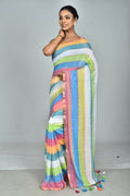 Exclusive Collection Beautiful Multi4 Pure Cotton Woven Handloom Saree With Running Blouse Piece