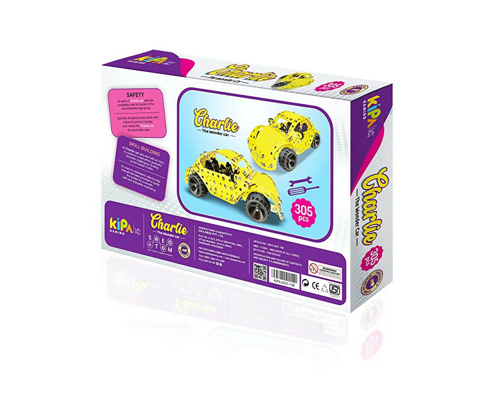 Kipa Innovator - Charlie- 1 DIY Laser Cut, Educational, Learning, Stem, Building and Construction Toys +5 Years