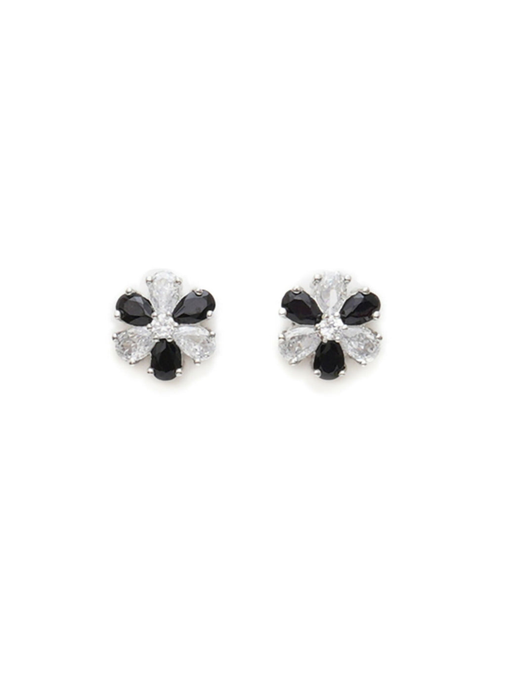 stone stud (Black and white) - Ruby Raang