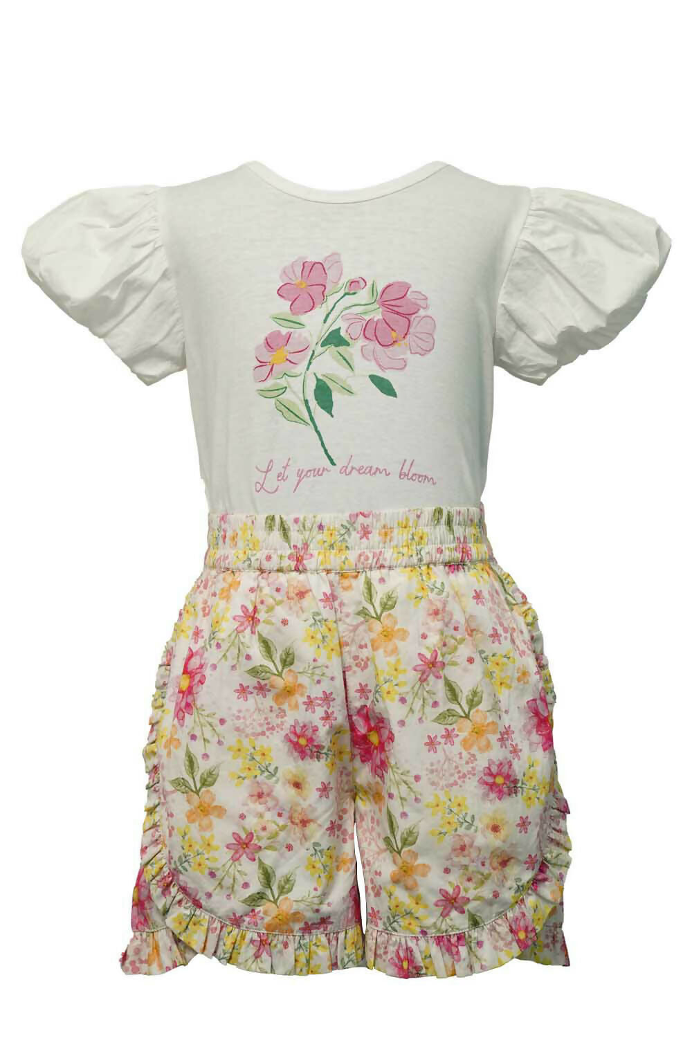LH Luxury Fashion Camlie Puff Sleeve Tee & Shorts Set – Stylish & Playful