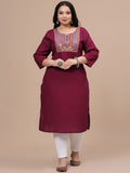 Sztori Women Ethnic Motifs Thread Work Kurta