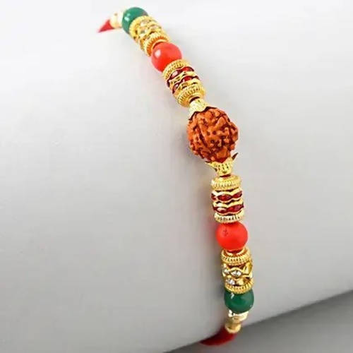 Rudraksha Rakhi & Mera Bhai Amul Chocolate Sleeve