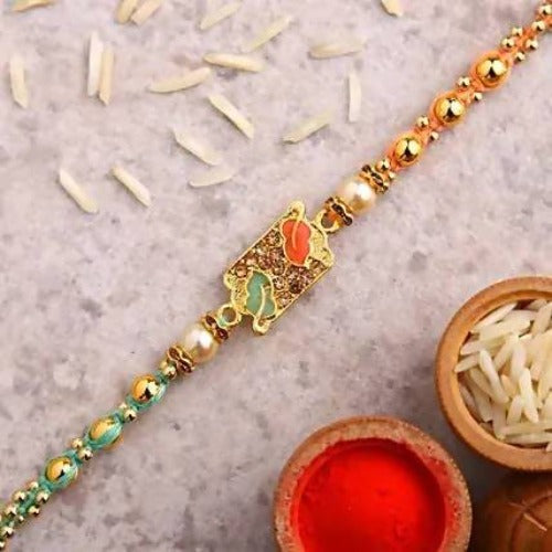 Meenakari Rakhi & Dry Fruits Jars