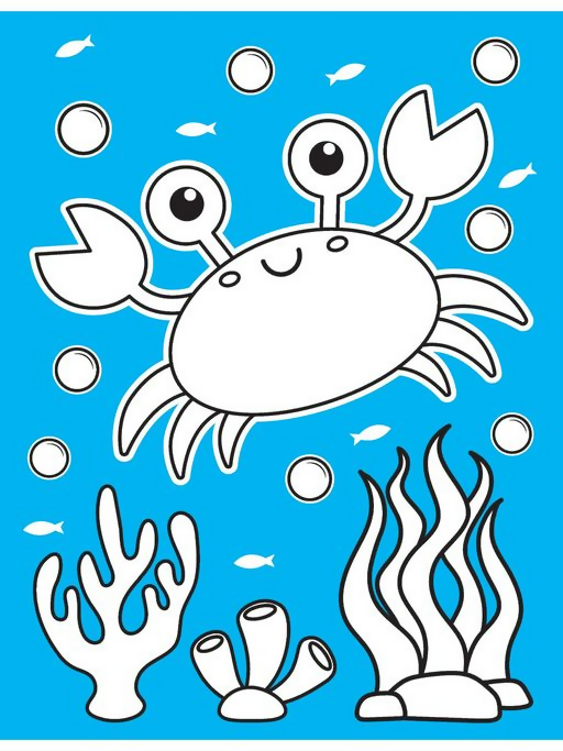 Dreamland Publications Under Ocean Neon Colour & Sticker Dots Book Over 500 Stickers for Kids